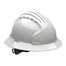 JSP Evo6161 Full Brim Wht 6-Pt. Textile