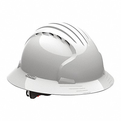 JSP Evo6161 Full Brim White Vented 6-Pt.