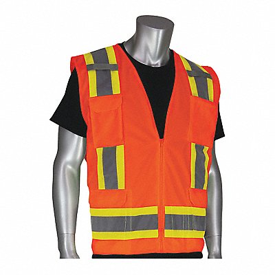 Hi-Visibility Vest 8 Pockets Org XXL