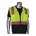 Hi-Vis Vest Bk Bottom Ripstop Lime Yl L