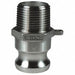 Cam and Groove SS Adapter Male NPT 1/2 