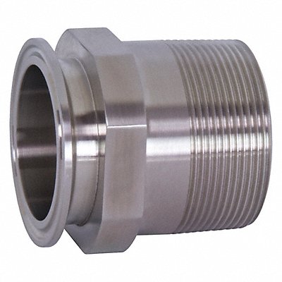 Male Clamp Adapter 304SS 1 OD 1 NPT