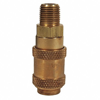 A Series Male Coupler Brass NPTF 1/8 