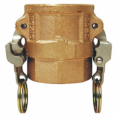 Cam and Groove Coupling 1-1/2 Brass