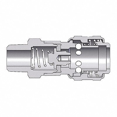 D-Series MNPT 3/8 Coupler 3/8 SS