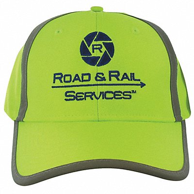 Safety Cap Yellow Road and Rail Logo