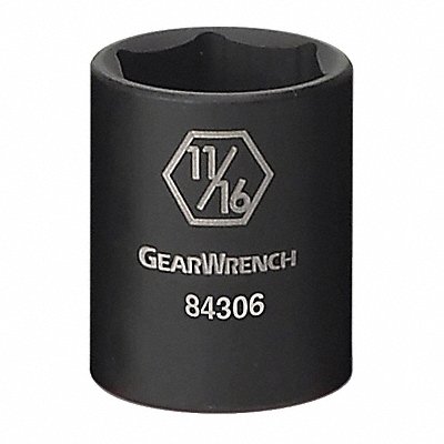 Impact Socket 3/8 Drive 6pt. 3/8 