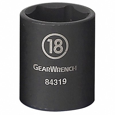 Impact Socket 3/8 Drive 6pt. 10mm