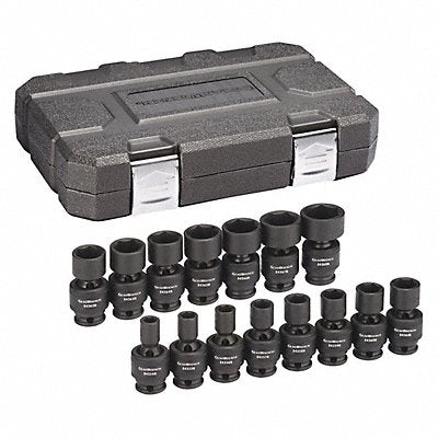 Metric Impact Socket 3/8 D 6pt. 15pcs.