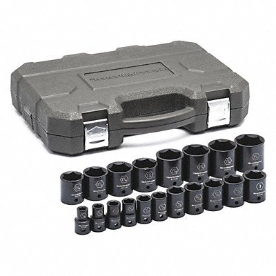 SAE Impact Socket Set 1/2 D 19pcs.