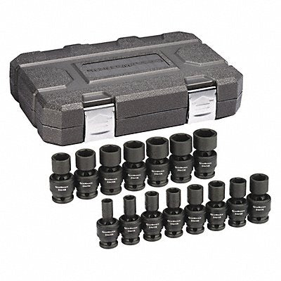 Metric Impact Socket Set 1/2 D 15pcs.