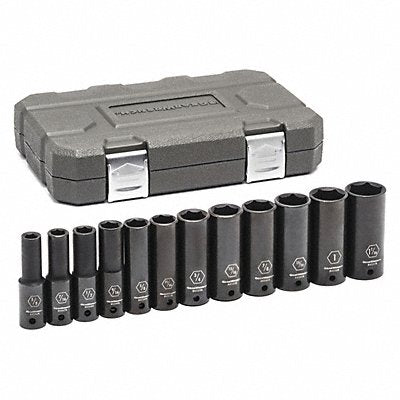 SAE Deep Impact Socket Set 1/2 D 12pcs.