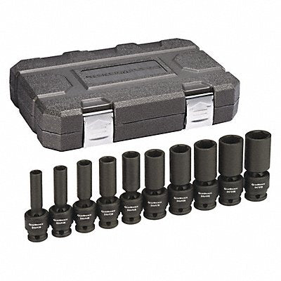 SAE Deep Impact Socket Set 1/2 D 10pcs.