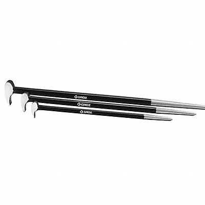 Roll Head Pry Bar Set 12 16 and 20 