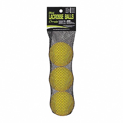 NOCSAE Lacrosse Ball Set Yellow PK3