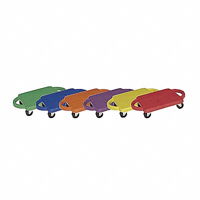 Plastic Scooter Set w/Handles PK6