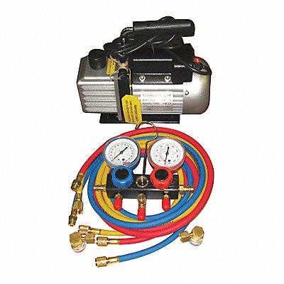 Vacuum Pump/Manifold Gauge Set