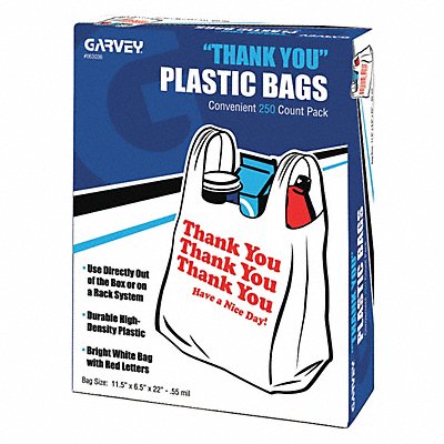 Garvey Plastic Shopping Bags PK250