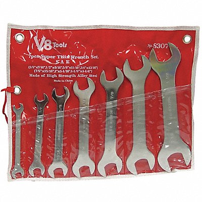 Super Thin Wrench Set 3/8 - 1-1/4 7 pcs