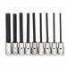 Long Hex Bit Socket Set 1/4 D 9pcs.