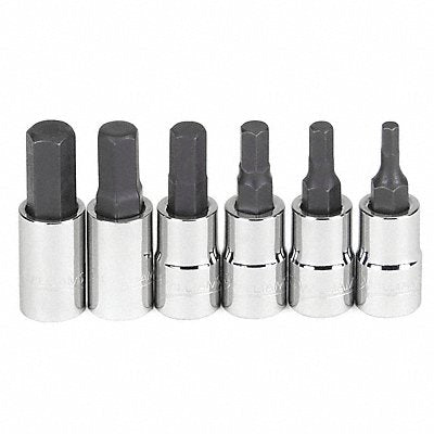 Hex Bit Set 1/4 D 6pcs.