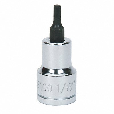 Hex Bit Socket 3/8 D 9/64 