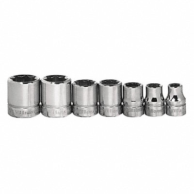 Socket Set 3/8 D 8 Pt 7pcs.