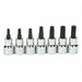 Socket Set 3/8 D Torx Tamp Res 7pcs.