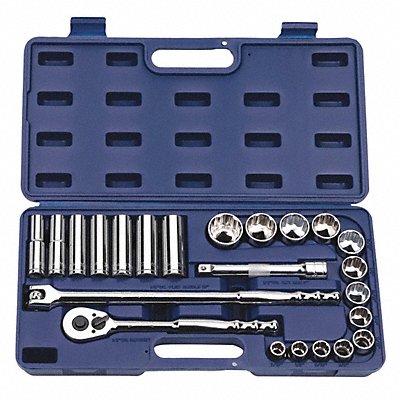 Socket Tool Set 1/2 23pcs. SAE