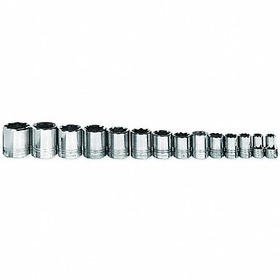 Standard Socket Set 1/2 D 8Pt 14pcs. SAE