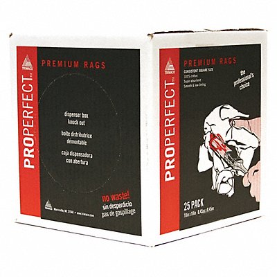 Square Premium Rags Box 18 PK25