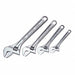 Chrome Adjustable Wrench Set 4 pcs.