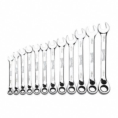 Ratchet Combo Wrench Set 12 pcs. Metric