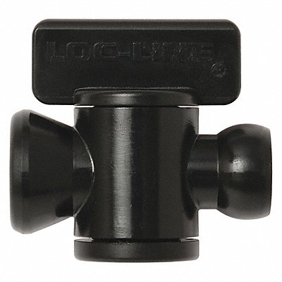 In-Line Valve Black 1/4 PK10