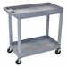 High Capacity (2)Tub Shelves Cart