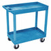 High Capacity (2)Tub Shelves Cart