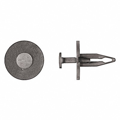 Blk Nyln Push Type Ret 8mm Hole Size 7/8