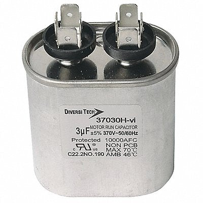 Motor Run Capacitor 370V Oval