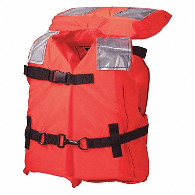 Life Jacket Orange Fabric Child