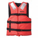 Life Jacket Orange Nylon Adult Universal