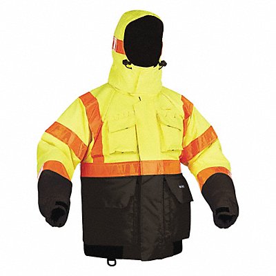 Flotation Jacket Hi Vis Deluxe Hood S