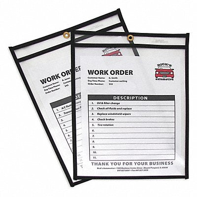 Shop Ticket Holders Clear 9 x 12 PK25