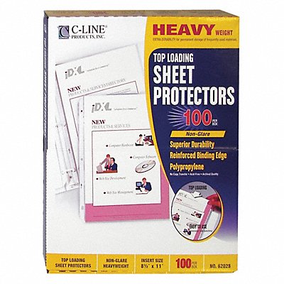 Page Protector Poly 11 x 8.5 PK100