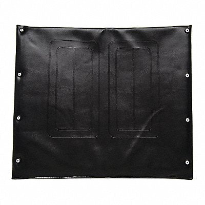 Vinyl Back Upholstery 22 W 8 Hole Black