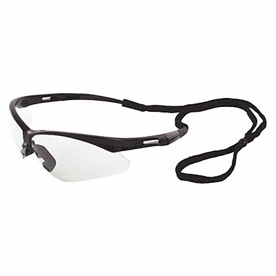 Safety Glasses Black Frame Clr Anti-Fog