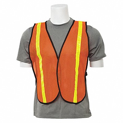 Vest with Stripe Hi-Viz Orange One Size