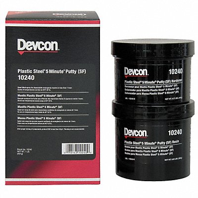 Putty Dark Gray Plastic Steel