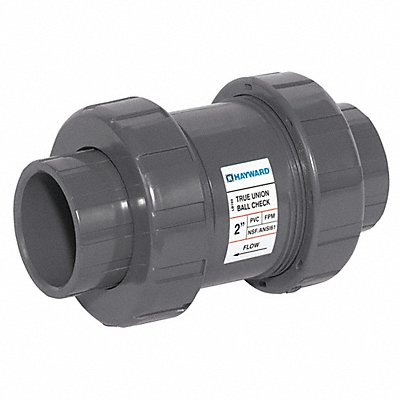 Union Check Valve PVC 2 FNPT x Socket