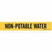 Pipe Marker Non-Potable Water 2 1/4in H