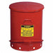 F8461 Oily Waste Can 21 gal Steel Red